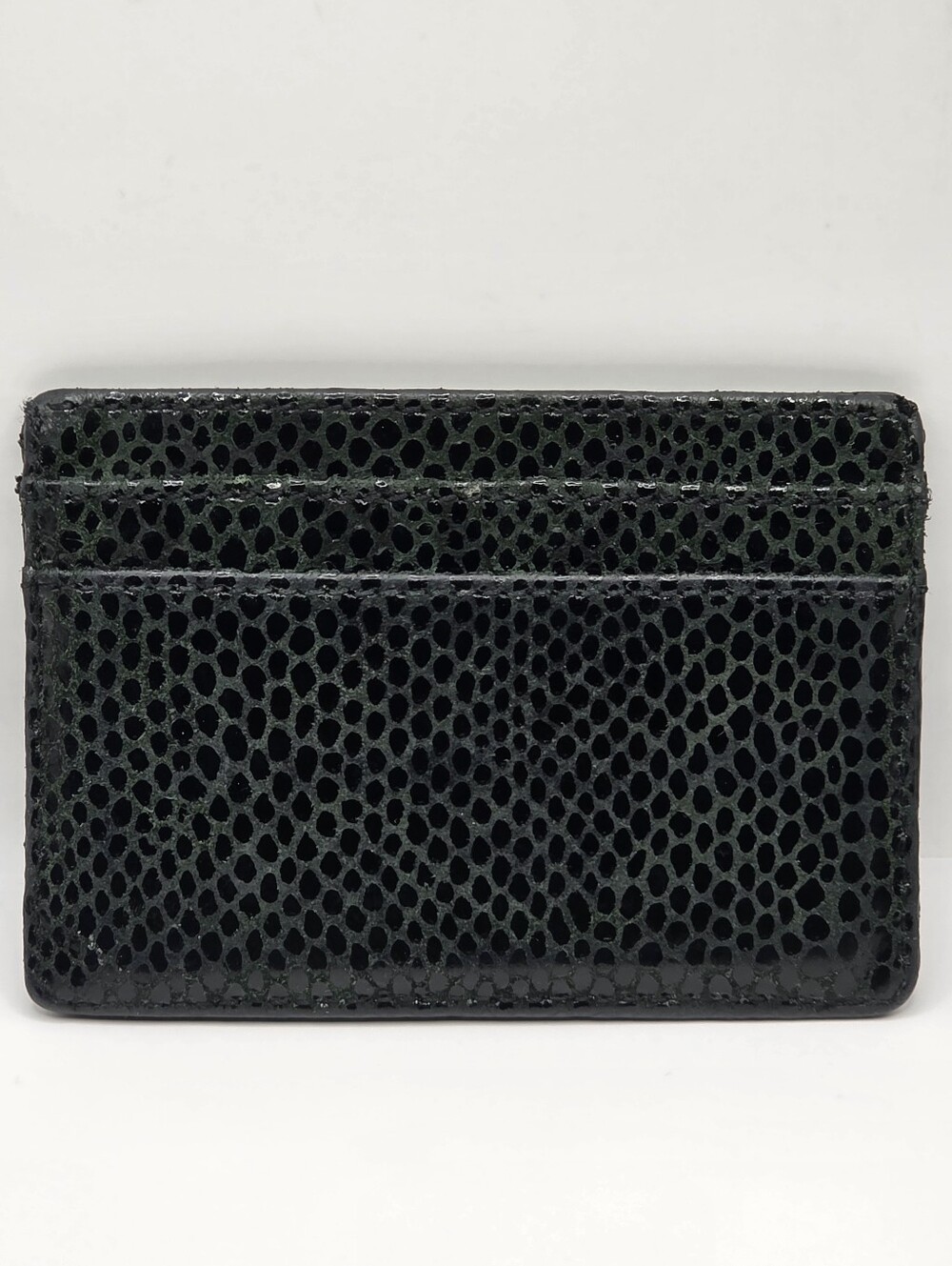 Tory Burch Python Print Embossed Card Holder - Picture 3 of 7